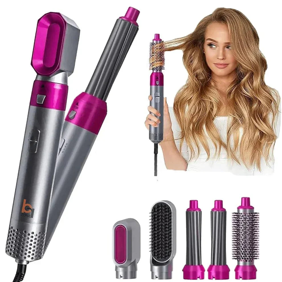 ᴀʟ ᴛᴀɪʙᴀ Hot Hair Brush 5 in 1 – فرشاة الشعر الساخنة 5 في 1