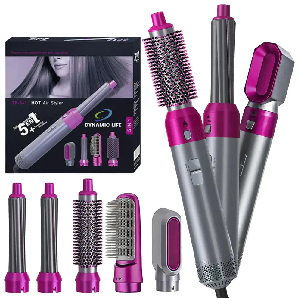 ᴀʟ ᴛᴀɪʙᴀ Hot Hair Brush 5 in 1 – فرشاة الشعر الساخنة 5 في 1