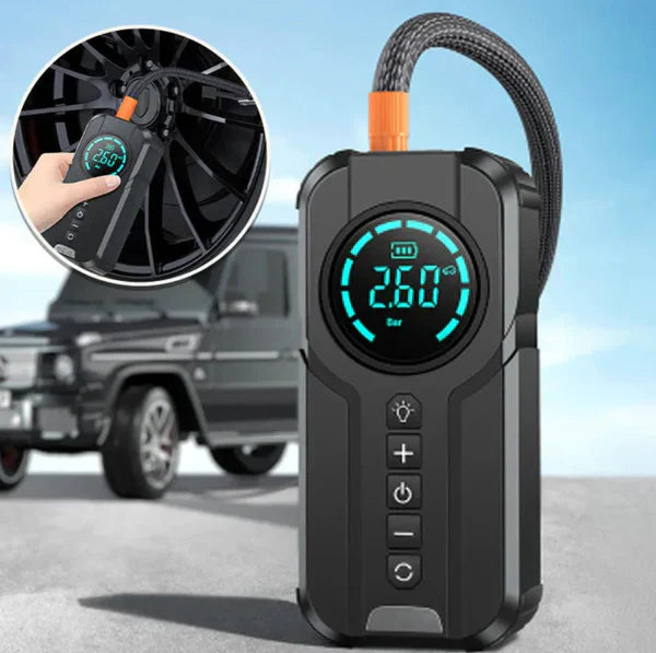ᴀʟ ᴛᴀɪʙᴀ™Jump Starter With Air Pump  جهاز تشغيل البطارية مع منفاخ هواء