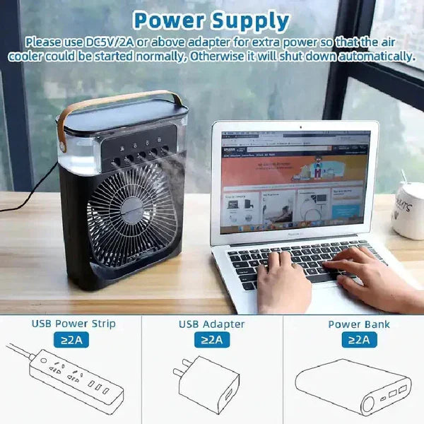 ᴀʟ ᴛᴀɪʙᴀ™Mini Air Coolerهيكساليفينغ™ ميني مكيف الهواء المحمول