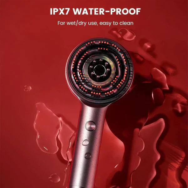ᴀʟ ᴛᴀɪʙᴀ™ Scalp Massager Brush (Red) – فرشاة تدليك فروة الرأس (حمراء)